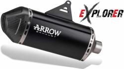 Arrow Exhaust Tobă finală ARROW Explorer pentru Yamaha Teneré 700 2019-2026, Aluminiu închis (Dark) (AR-72695AKN)