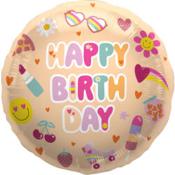 Folat Szülinapi lufi 18" 45cm Happy Birthday (LUFI183136)