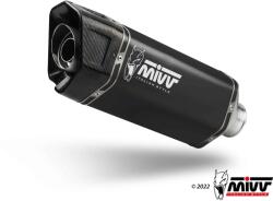  Sistem complet de evacuare MIVV SR-1 pentru Suzuki GSX-8R / GSX-8S, oțel inoxidabil negru (S.063.LR1XB)