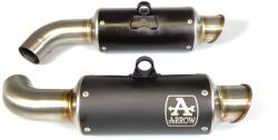 Arrow Exhaust Pereche de tobe finale ARROW GP2 pentru Ducati Hypermotard 950 / 950 SP 2019-2021, Oțel închis (Dark) (AR-71552GPI)