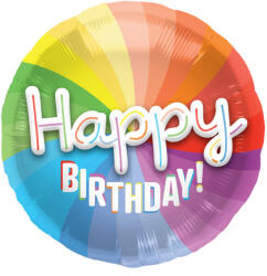 Folat Szülinapi lufi 20" 56cm Happy Birthday, 3D (LUFI661768)