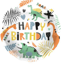 Folat Szülinapi lufi 18" 45cm Happy Birthday, Dino (LUFI751554)