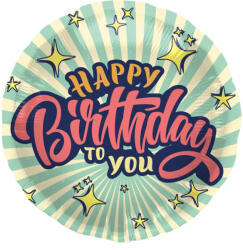 Folat Szülinapi lufi 18" 45cm Happy Birthday (LUFI650293)