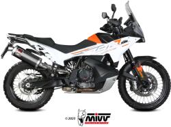  Tobă finală MIVV Dakar pentru KTM 790 Adventure / R și alte modele, oțel inoxidabil negru (KT.021.LEKB)