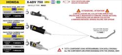 Arrow Exhaust Tobă finală ARROW Race-Tech pentru Honda X-ADV 750 2017-2026, Titan (AR-71985PKC)