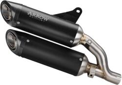 Arrow Exhaust Pereche de tobe finale ARROW Round-Sil pentru Ducati Monster 937 2021-2024, Titan închis (Dark) (AR-71939PRN)