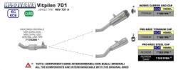 Arrow Exhaust Tobă finală ARROW Pro-Race pentru Husqvarna Vitpilen 701 2018-2019, Oțel inoxidabil (AR-71891PRI)