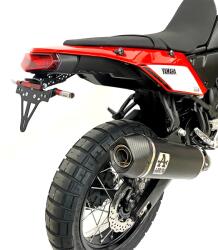 Arrow Exhaust Tobă finală ARROW Indy Race pentru Yamaha Teneré 700 2019-2024, Aluminiu închis (Dark) (AR-72626AKN)