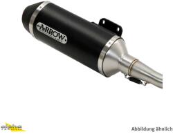 Arrow Exhaust Tobă finală ARROW Urban pentru Piaggio BEVERLY 400 TOURER 2008-2011, Aluminiu închis (Dark) (AR-73501ANN)