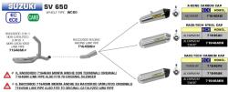 Arrow Exhaust Tobă finală ARROW Race-Tech pentru Suzuki SV 650 2016-2024, Aluminiu (AR-71846AO)