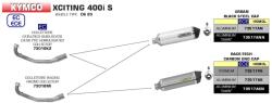 Arrow Exhaust Tobă finală ARROW Race-Tech pentru Kymco XCITING 400i S 2019-2020, Aluminiu (AR-73517AK)