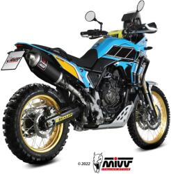  Tobă finală MIVV Dakar pentru Yamaha Ténéré 700 (2019-2025), oțel inoxidabil negru (Y.064.LDKB)