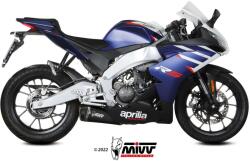  Sistem complet de evacuare MIVV Delta Race pentru Aprilia RS 125 (2021-2024), oțel inoxidabil negru (A.018.LDRB)