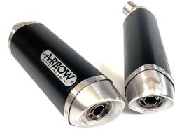 Arrow Exhaust Pereche de tobe finale ARROW Thunder pentru Ducati Monster 796 2010-2014, Aluminiu închis (Dark) (AR-71731AON)