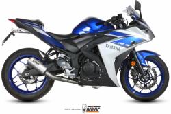  Sistem complet de evacuare MIVV MK3 pentru Yamaha YZF R25 și alte modele, oțel inoxidabil (00.X.YA.0008.SM3X)