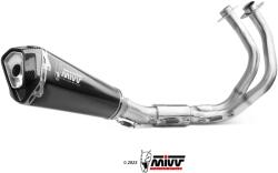  Sistem complet de evacuare MIVV Delta Race pentru Kawasaki Ninja 650 / Z650 (2024-2025), oțel inoxidabil negru (K.057.LDRB)