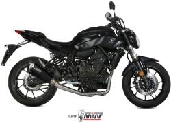  Sistem complet de evacuare MIVV Delta Race pentru Yamaha MT-07 / FZ-07 (2014-2024), oțel inoxidabil negru (Y.045.LDRB)