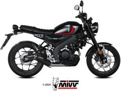  Sistem complet de evacuare MIVV HR-1 pentru Yamaha XSR 125 (2022-2024), oțel inoxidabil negru (00.73.Y.075.LH1BA)