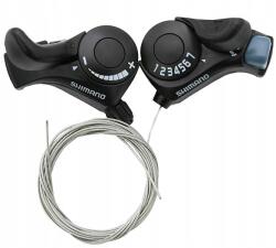 Shimano váltókar Shimano SL-TX30L+7 7 sebességes Sis bowdenek 1800 és 2050mm (pár) dobozban (Manetka Shimano ASLTX30R7AT)