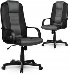 Sofotel Irodai bőrfotel mikrohálóval 518B fekete-szürke (518B-BLACK-GRAY)