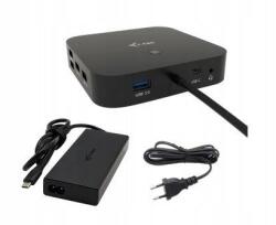 i-tec Usb-c dokkoló állomás Hdmi Dual Dp Docking Station Power Delivery 100 W i (C31TRI4KDPDPRO100)