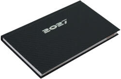 REALSYSTEM Zsebnaptár REALSYSTEM Carbon fekvő fehér lapos kék 2027 (5711-84) - papir-bolt