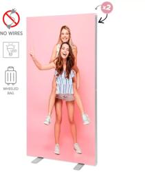 Profireklám LED BOX 100x250 cm háttérfal - kerekes hordtáskával