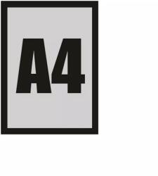 Profireklám A4 Mágneses plakátkeret - fekete