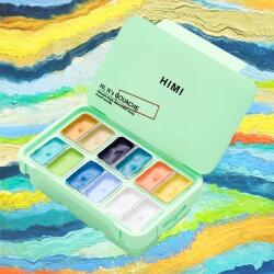 HIMI Twin Cup gouache festék készlet - 12 db, sunny seaside, green