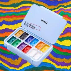 HIMI Twin Cup gouache festék készlet - 12 db, very basic, ice blue