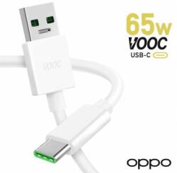 OPPO Cablu Date Oppo A78 4G VOOC Flash Charge 65W Alb Service Pack