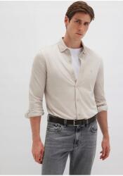 Mavi Férfi Ing Casual Bézs Hosszú Ujjú Gallérral XL 5GA (TYC5ZUZ56N170943578636038/Gri-70145)