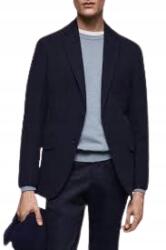 Mango Férfi Slim Blézer Sötétkék Pamut Elegáns 50 Xqb