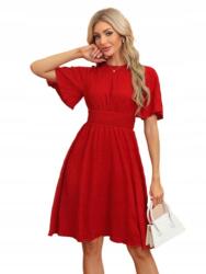 Shein Ruha Piros Trapéz Casual 38-AS