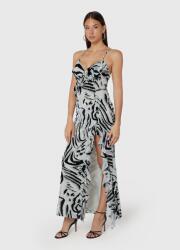 GUESS Ruha MIDI Vállpántokkal Zebra Mintás, Fodros Xs-es Méret