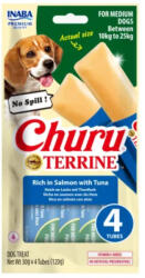 Inaba Foods INABA Churu Terrine Medium, M, Somon și Ton, punguță recompense câini, 60g