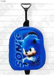  Sonic Cipzáras Hátizsák Kék Színben, Kerekekkel 5IA