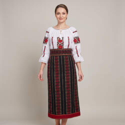 Ie traditionala Costum popular format din catrinta , brau si ie - Cezarina 3 ( masuri pana la 6XL )