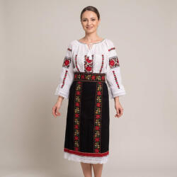 Ie traditionala Costum popular format din catrinta , brau si ie - Cezarina 2 ( masuri pana la 6XL )