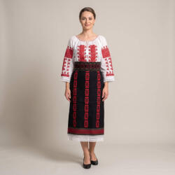 Ie traditionala Costum popular format din catrinta , brau si ie - Bianca 5