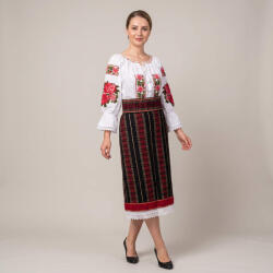 Ie traditionala Costum popular format din catrinta , brau si ie - Alexandra 3