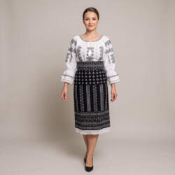 Ie traditionala Costum popular format din catrinta , brau si ie - Bianca 4