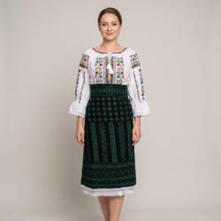 Ie traditionala Costum popular format din catrinta , brau si ie - Getuta 2