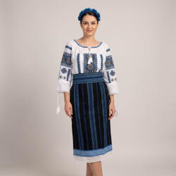 Ie traditionala Costum popular format din catrinta , brau si ie - Sandica 4