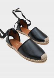  Fekete Női Espadrilles Bokapántos Műbőr 40 5GA