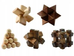 DJECO Gra edukacyjna Woodix drewniane puzzle łamigłówka dla dzieci (DJ08464)