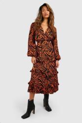 Boohoo Ruha MIDI Állat Mintás 36-OS
