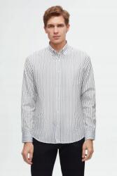  Férfi Casual Csíkos Ing Gallérral Hosszú Ujjú 2XL 5GA (6HC02ORT10265/Açk Mavi)
