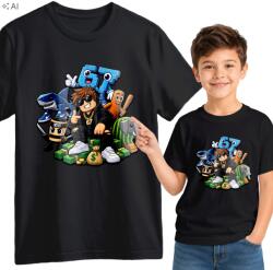  Gyerek Póló Fekete Roblox 67 Brainrot S 128 cm