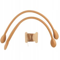  Öv Fogantyú Táska Kézitáska Táska Valódi Bőr Divatos 40CM 2 Db (GY01231-02)
